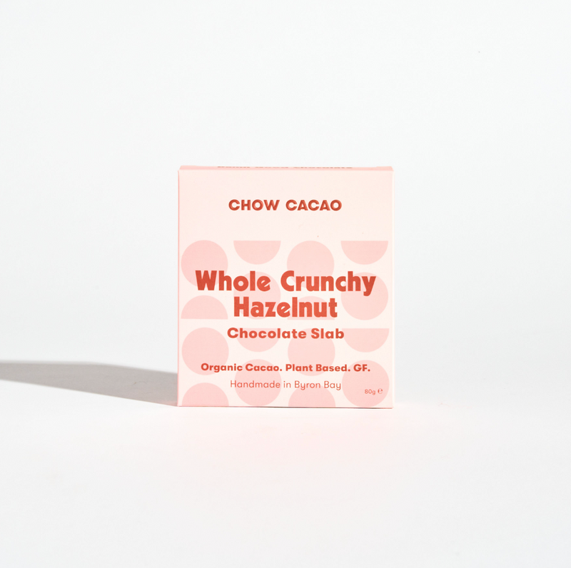 Hazelnut Crunch Chocolate Slab from Chow Cacao 80g